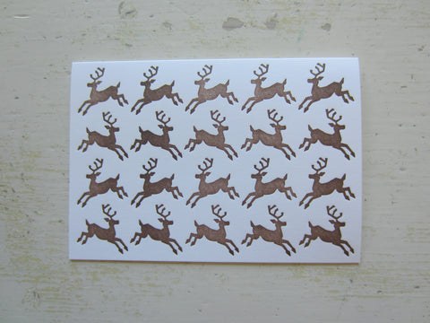 reindeer brown folded notes