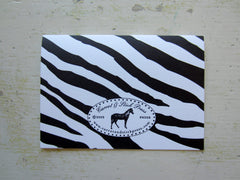 zebra black folded notes