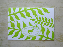 fern lime folded notes