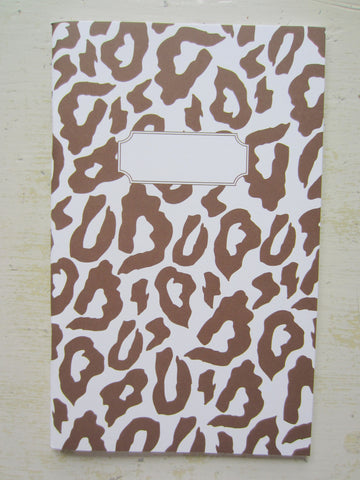 leopard brown note book