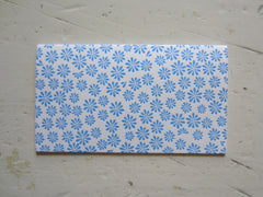 ditsy blue place cards