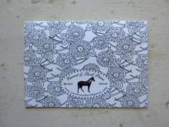 lace black folded notes