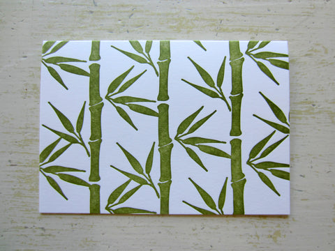 bamboo olive folded notes