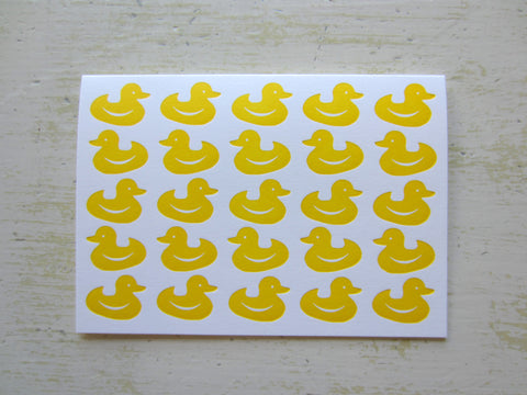 duck yellow folded notes