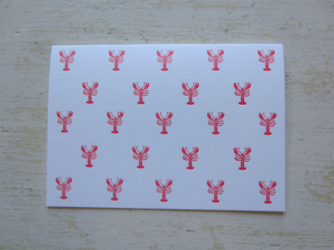lobster red folded notes
