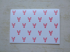 lobster red folded notes