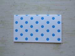 polka dot blue place cards