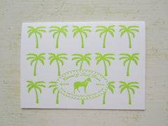 palm tree lime folded notes