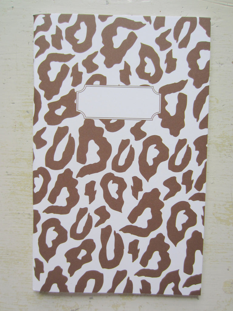 leopard brown note book