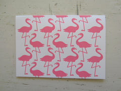 flamingo pink folded notes