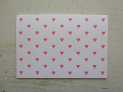heart pink folded notes