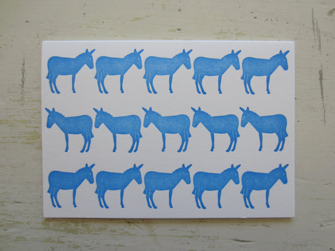donkey blue folded note