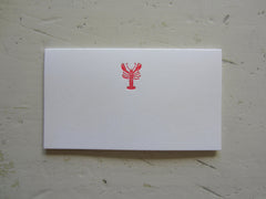 lobster red place cards