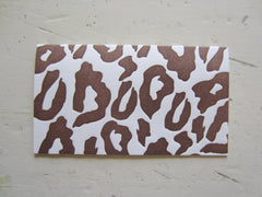 leopard brown place cards