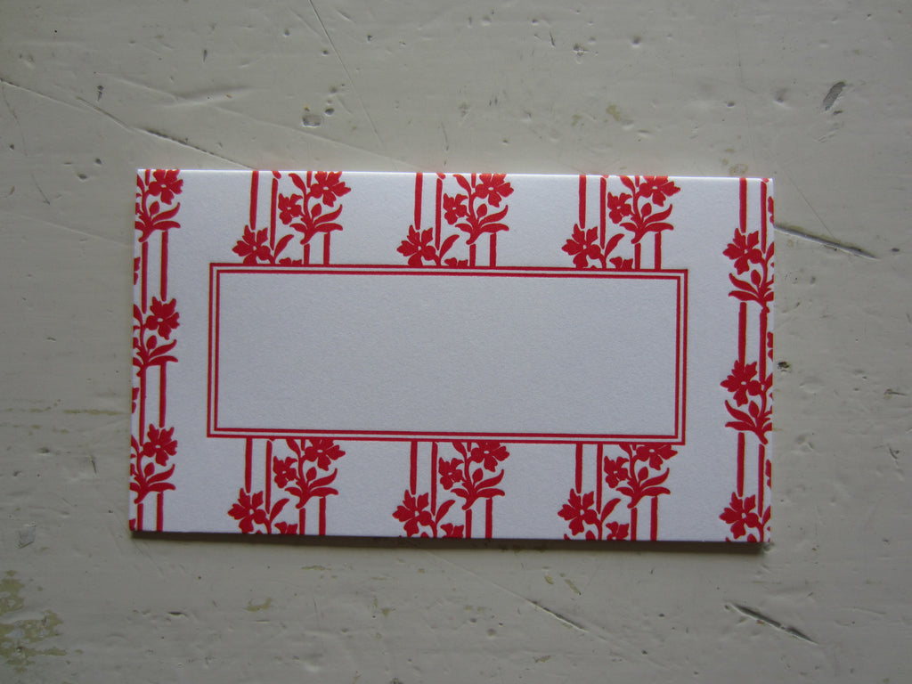 wallpaper red place cards