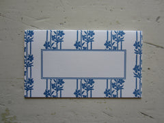 wallpaper french blue place cards