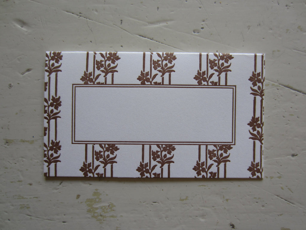 wallpaper brown place cards