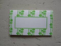 wallpaper bright green place cards