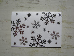 snowflake silver folded notes